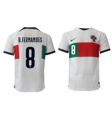 Lacne Muži Futbalové dres Portugalsko Bruno Fernandes #8 MS 2022 Krátky Rukáv - Preč